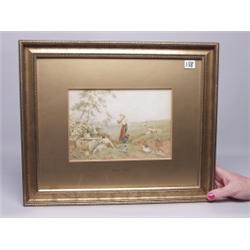 English Watercolour with BF  Monogram 