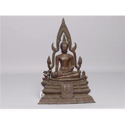 Thai Buddhist Figure Bronze Ca. 1900