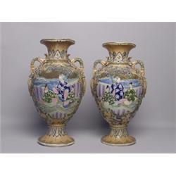 A Pair of Japanese Satsuma Vases