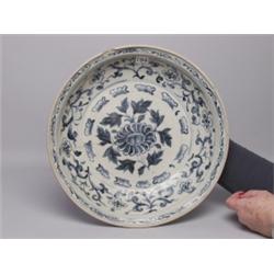 Anamese Blue & White Ceramic Lg Bowl
