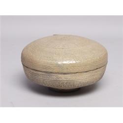 Antique Korean Ceramic Covered Bowl