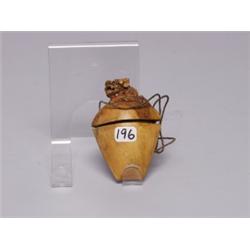 19th C Chinese Carved Foo Dog Tobacco Case