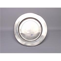 18th C London Hallmarked Pewter Plate