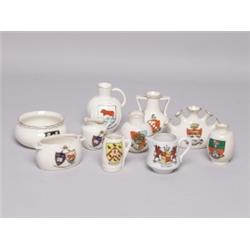 English Porcelain Crestware 