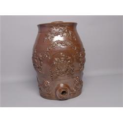 Antique English Glazed Ceramic Figured Vessel