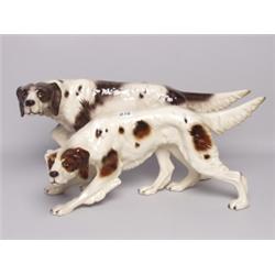 Austrian Ceramic Hunting Dogs