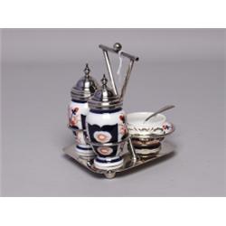 English Condiment Set Restored Ca 1870