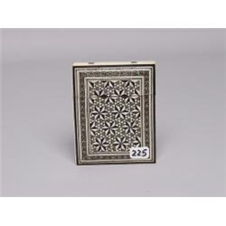 Middle Eastern Wood & Bone Inlaid Case