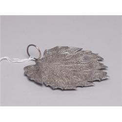 British India Export Silver Card Receiver