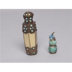 Two Cinese Ceramic Snuff Bottles