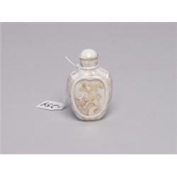 Chinese Mother of Pearl Snuff Bottle