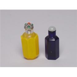 Two Peking Glass Chinese Snuff Bottles 