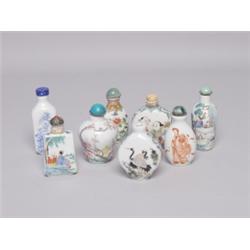 Collection of Chinese Porcelain Snuff Bottles