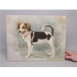 C. Lawson Oil on Canvas  Happy Dog