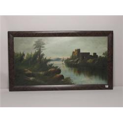 American Artist Oil on Panel