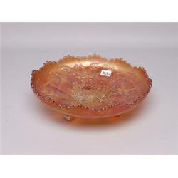 Fenton Carnival Glass Marigold Stag & Holly