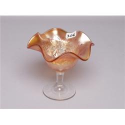 Fenton Carnival Glass Marigold Comport