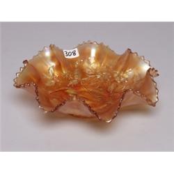 Northwood Canival Glass Marigold Bowl