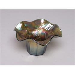 Fenton Carnival Glass Green Holly Hat