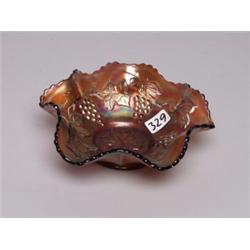 Imperial Carnival Glass Amethyst Bowl