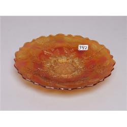 Fenton Carnival Glass Marigold Holly Plate