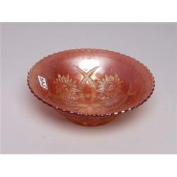 Finland Carnival Glass Marigold Bowl