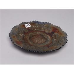Fenton Carnival Glass Ble Plate