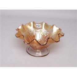 Dugan Marigold Carnival Glass Bowl