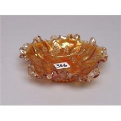 Millersburg Carnival Glass Footed Bowl