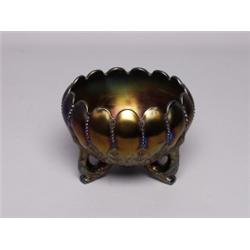 Northwood Carnival Glass Rose Bowl