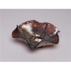 Fenton Carnival Glass Flat Base Bowl