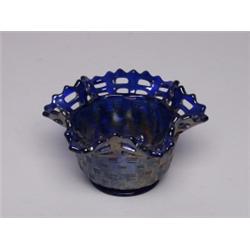 Fenton Carnival Glass Open Edge Hat