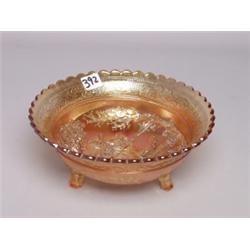 Imperial Carnival Glass Footed Bowl