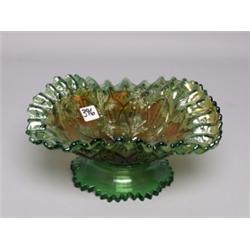 Millersburg Carnival Glass Pedestal Bowl