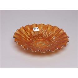 Northwood Carnival Glass Flat Base Bowl