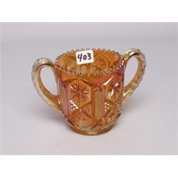 Imperial Carnival Glass Sugar Bowl