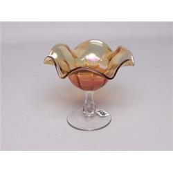 Imperial Carnival Glass Marigold Compote