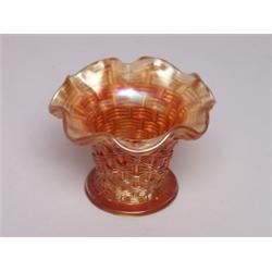 Marigold Dugan Carnival Glass Basket