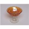 Image 1 : Marigold Carnival Glass Compote