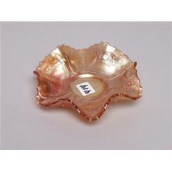 Fenton Carnival Glass Flat Base Bowl