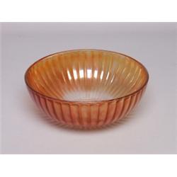 Marigold Carnival Glass Flat Base Bowl