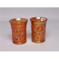Imperial Carnival Glass Marigold Tumblers