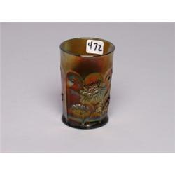Carnival Glass Green Tumbler