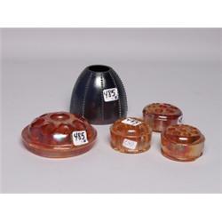 Estate Lot of 5 Carnival Glass Items