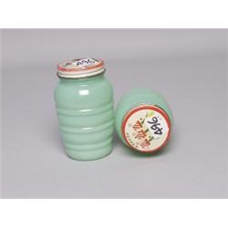 Depression Glass Jadite Salt and Pepper