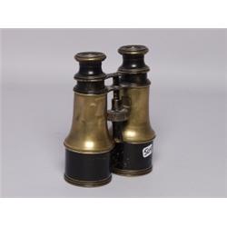 Antique French Brass Field Glasses 