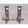 Image 1 : Pr Trench Art Vases with Regimental Badges