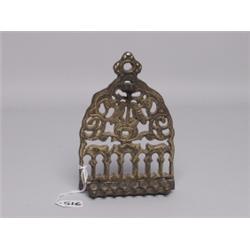 Judaic Parcel Gilt Menorah  Ca. 1900