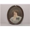 Image 1 : Antique Oval Pastel Portrait of a Lady