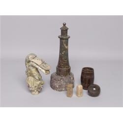 6 Carved Stone Items